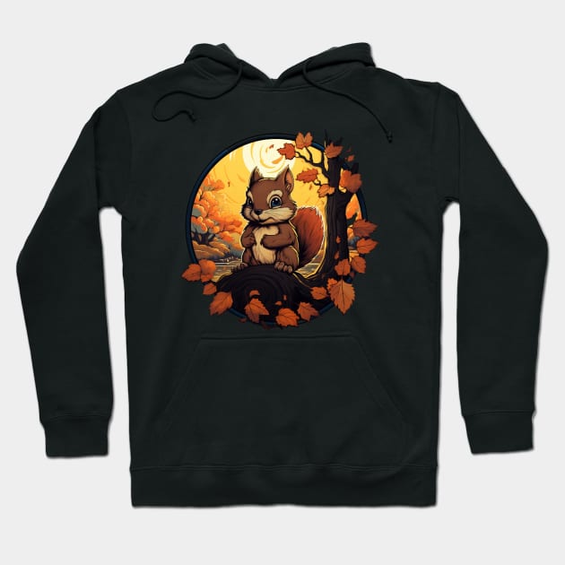 Happy Fall Y'all Squirrel Hoodie by Rx Gift Solutions